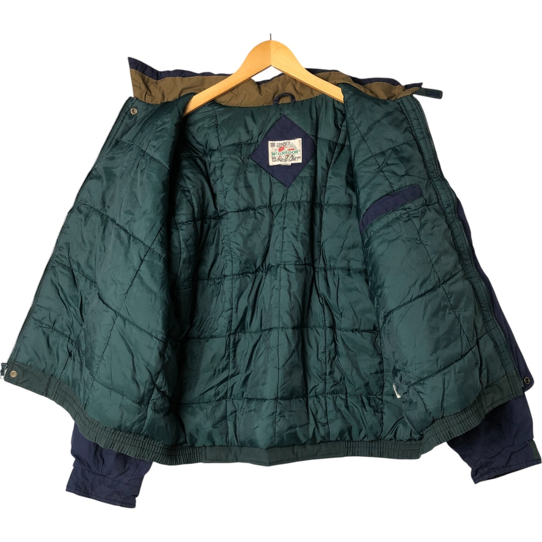 90'S McGREGOR Men's XXL Vintage Padded Puffer Jacket cotton navy blue type Vintage Second Hand