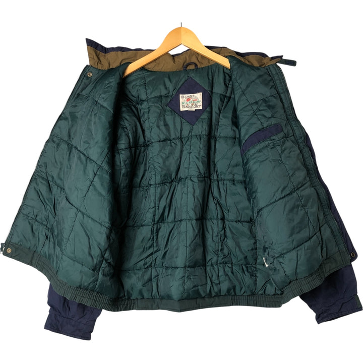 90'S McGREGOR Men's XXL Vintage Padded Puffer Jacket cotton navy blue type Vintage Second Hand
