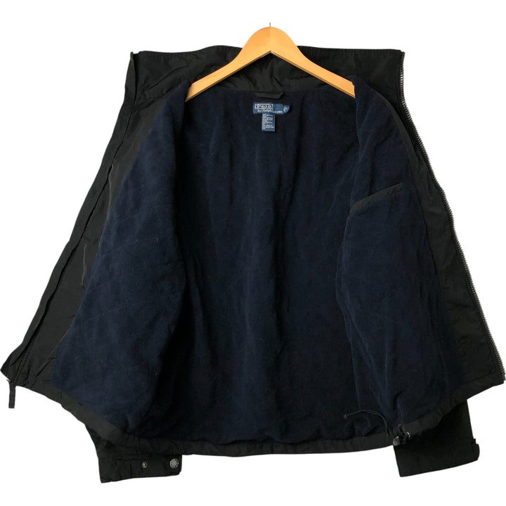 Ralph Lauren POLO by Ralph Lauren padded puffer jacket, men's size L polyester black type Vintage Second Hand