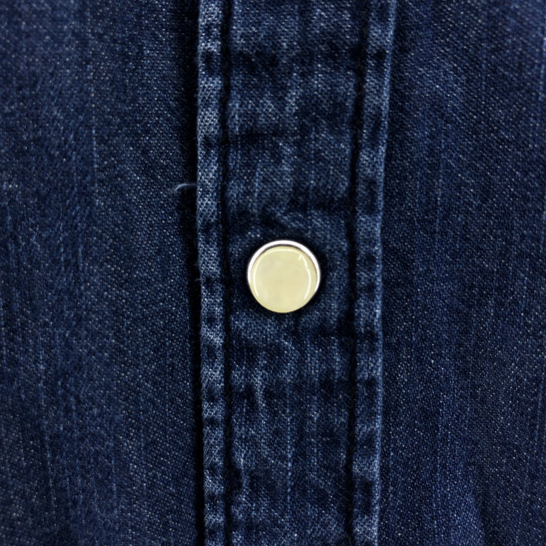 Levi's MODERN FIT Long Sleeve Denim Western Shirt, Men's Size L cotton blue type Vintage Second Hand