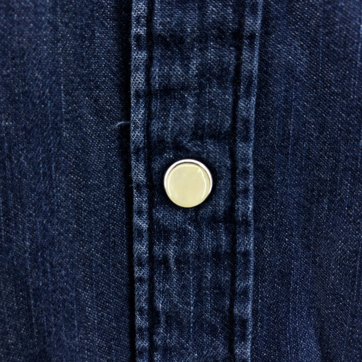 Levi's MODERN FIT Long Sleeve Denim Western Shirt, Men's Size L cotton blue type Vintage Second Hand