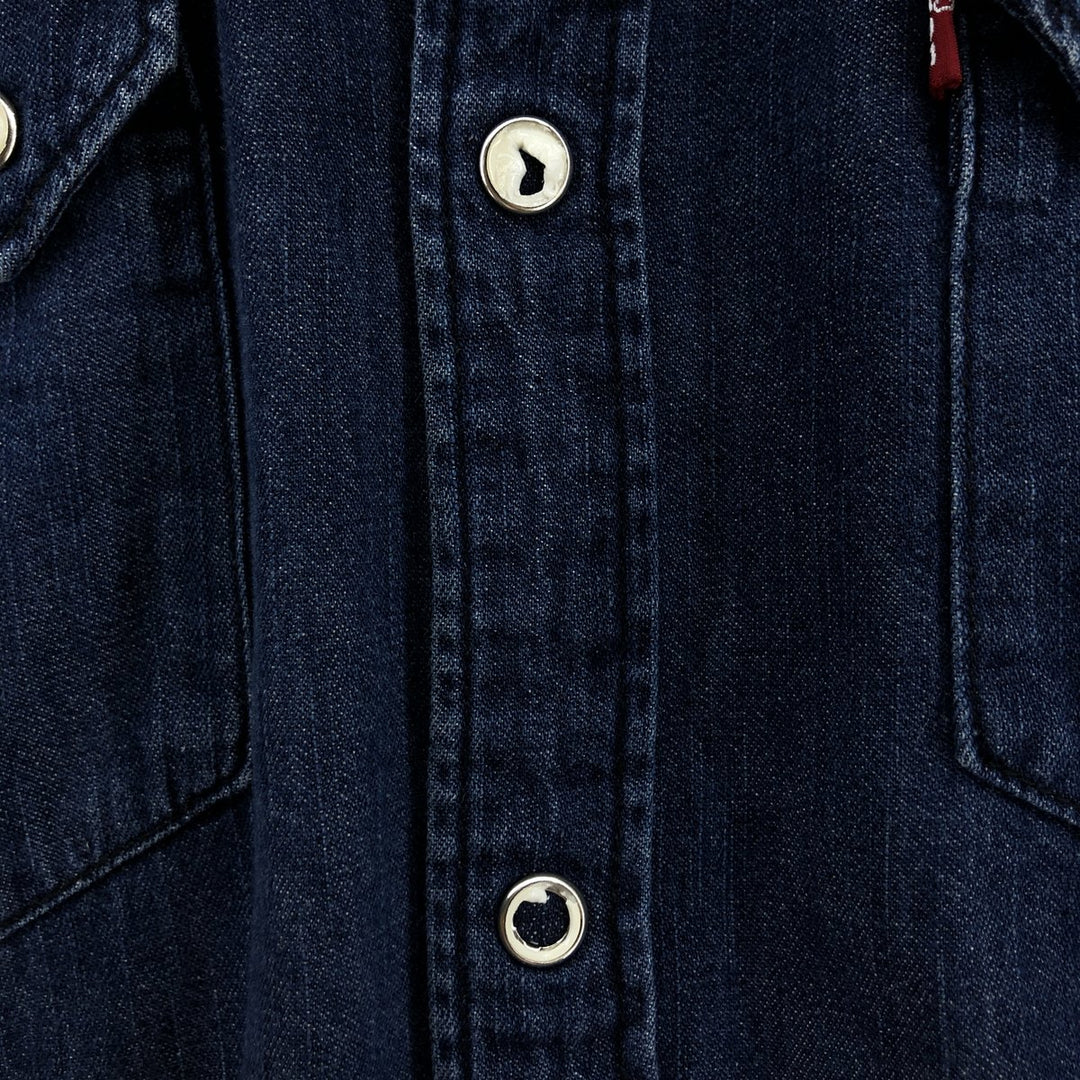 Levi's MODERN FIT Long Sleeve Denim Western Shirt, Men's Size L cotton blue type Vintage Second Hand