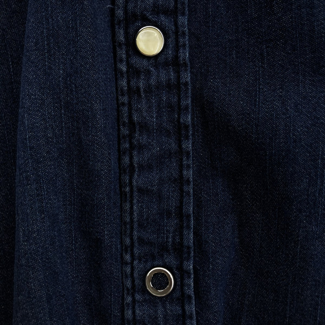 Levi's MODERN FIT Long Sleeve Denim Western Shirt, Men's Size L cotton blue type Vintage Second Hand