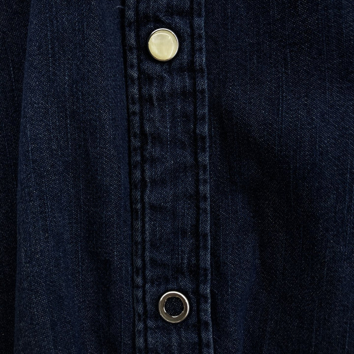Levi's MODERN FIT Long Sleeve Denim Western Shirt, Men's Size L cotton blue type Vintage Second Hand