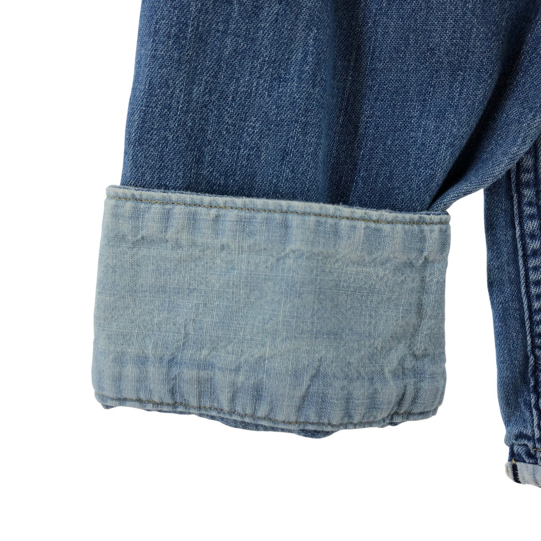 Levi's Standard Fit Long Sleeve Denim Shirt, Men's XL cotton blue type Vintage Second Hand