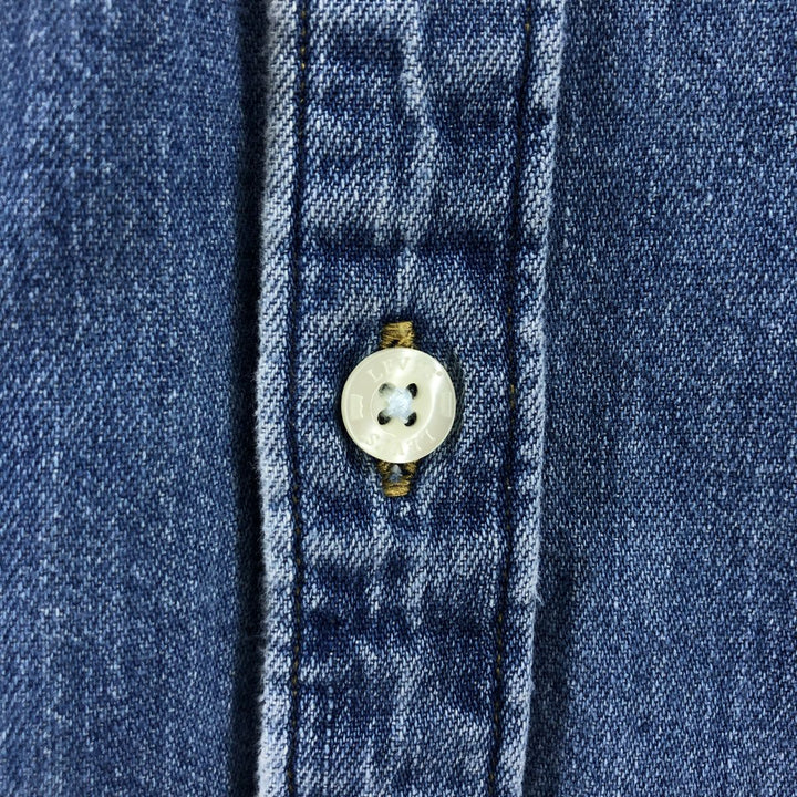 Levi's Standard Fit Long Sleeve Denim Shirt, Men's XL cotton blue type Vintage Second Hand