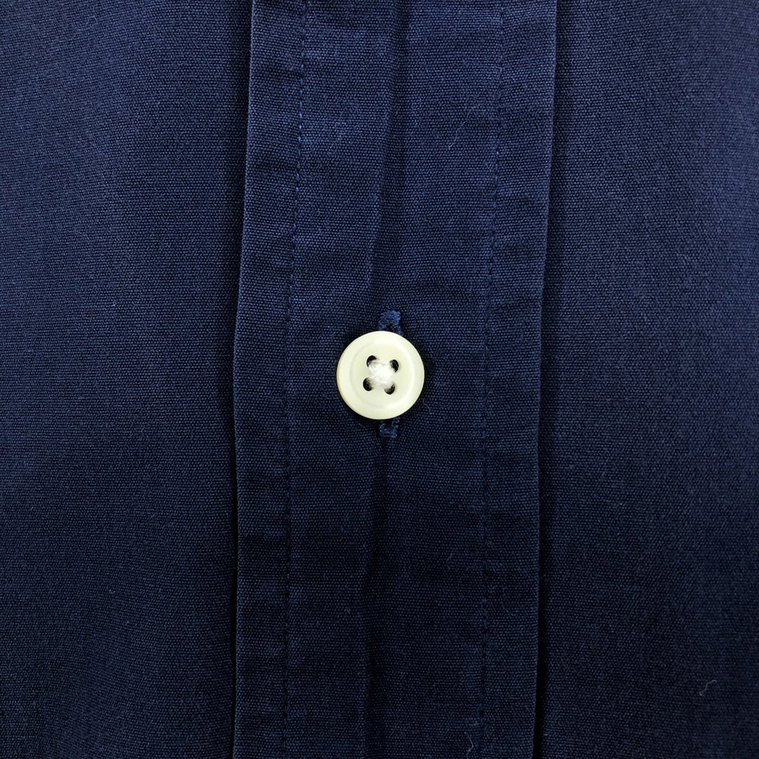 Ralph Lauren Classic Fit Long Sleeve Button Down Shirt Men's XL cotton navy blue type Vintage Second Hand