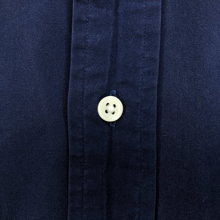 Ralph Lauren Classic Fit Long Sleeve Button Down Shirt Men's XL cotton navy blue type Vintage Second Hand