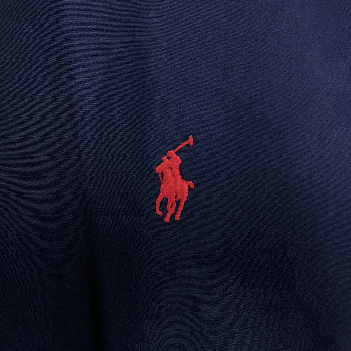 Ralph Lauren Classic Fit Long Sleeve Button Down Shirt Men's XL cotton navy blue type Vintage Second Hand