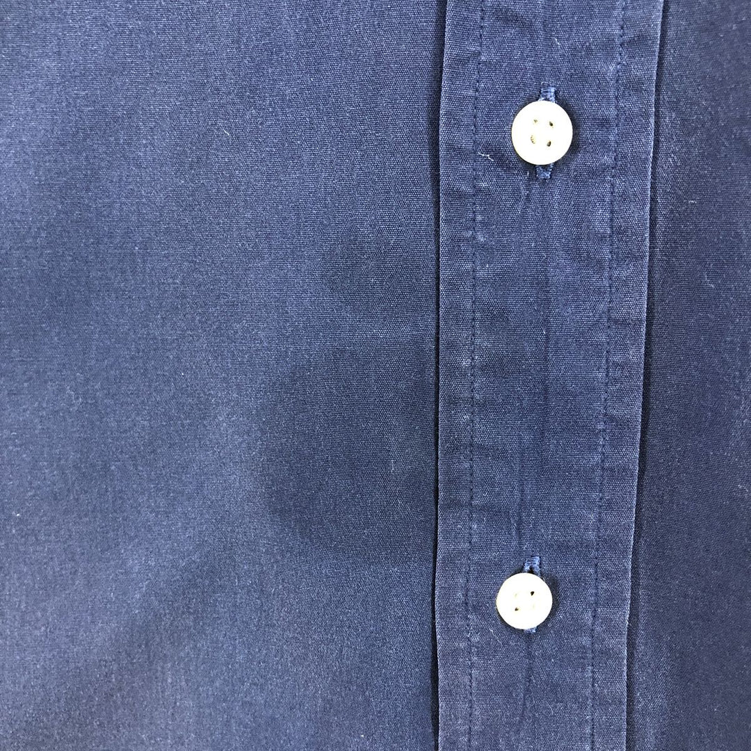 Ralph Lauren Classic Fit Long Sleeve Button Down Shirt Men's XL cotton navy blue type Vintage Second Hand