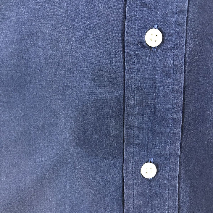 Ralph Lauren Classic Fit Long Sleeve Button Down Shirt Men's XL cotton navy blue type Vintage Second Hand