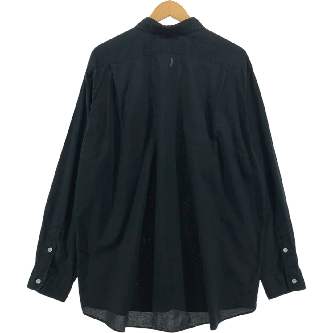 Ralph Lauren MARLOWE long sleeve cotton shirt, men's XL size cotton black type Vintage Second Hand