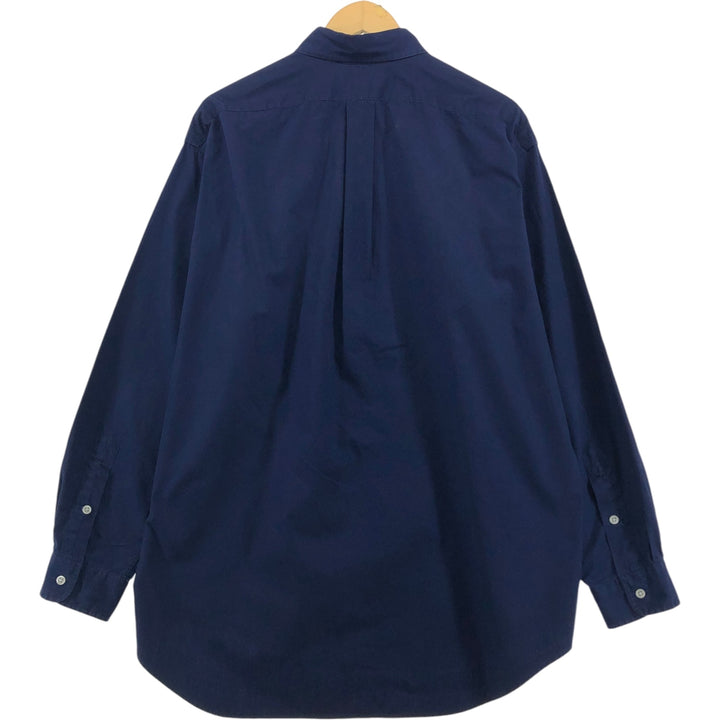 Ralph Lauren BLAKE long sleeve button down shirt, men's size L cotton navy blue type Vintage Second Hand