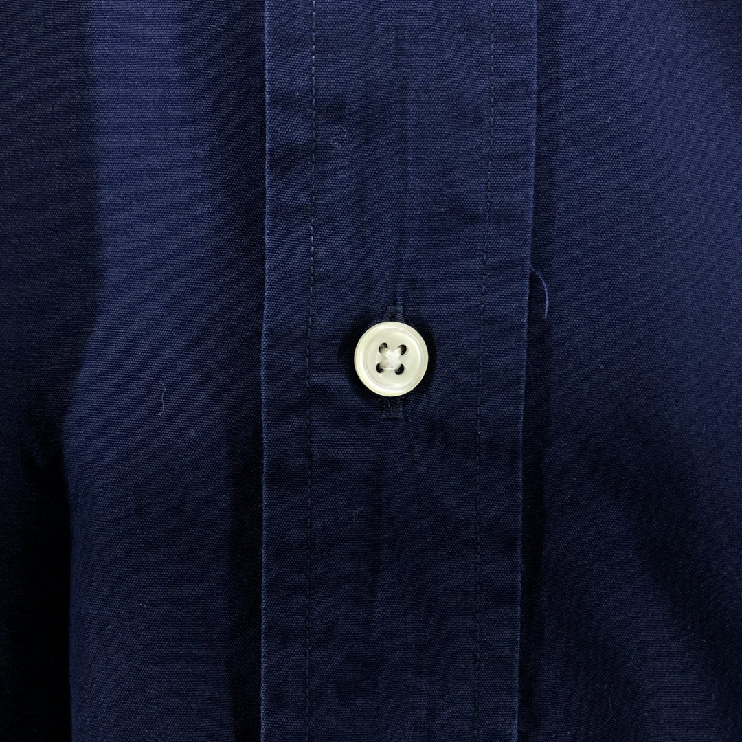Ralph Lauren BLAKE long sleeve button down shirt, men's size L cotton navy blue type Vintage Second Hand