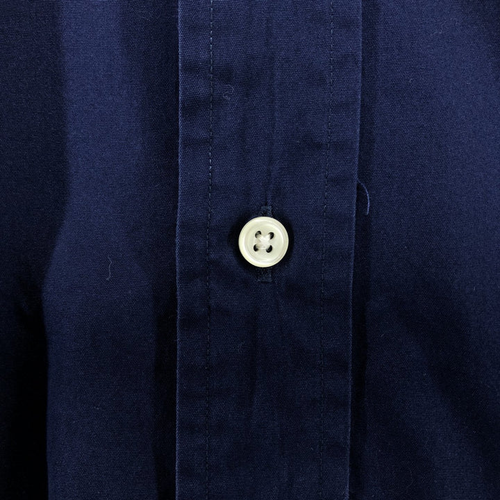 Ralph Lauren BLAKE long sleeve button down shirt, men's size L cotton navy blue type Vintage Second Hand