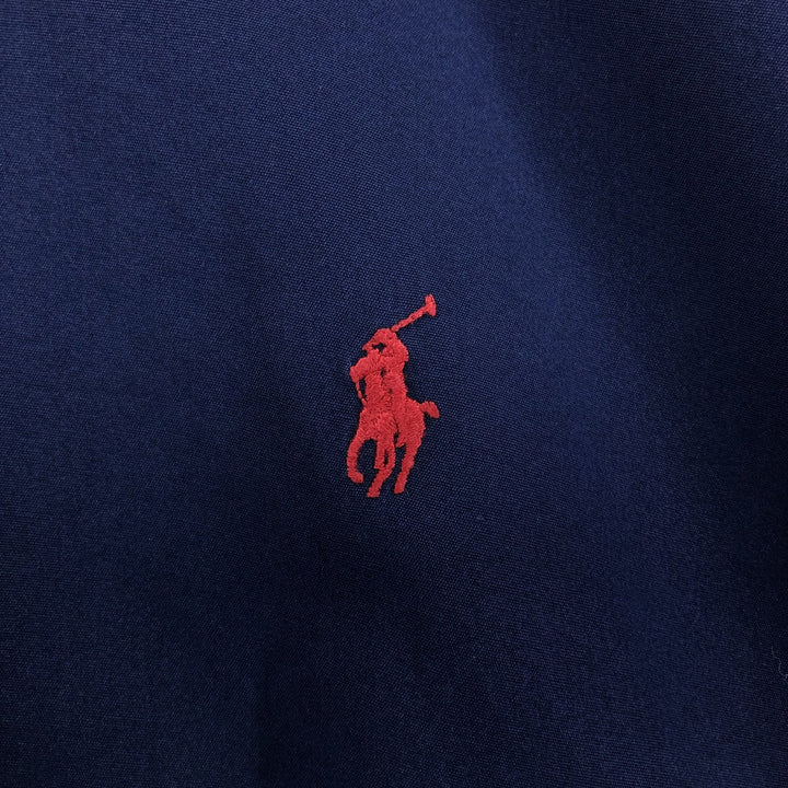 Ralph Lauren BLAKE long sleeve button down shirt, men's size L cotton navy blue type Vintage Second Hand