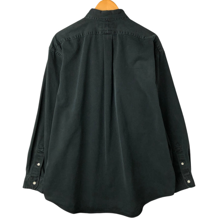 Ralph Lauren BLAKE long sleeve button down shirt, men's XL size cotton black type Vintage Second Hand