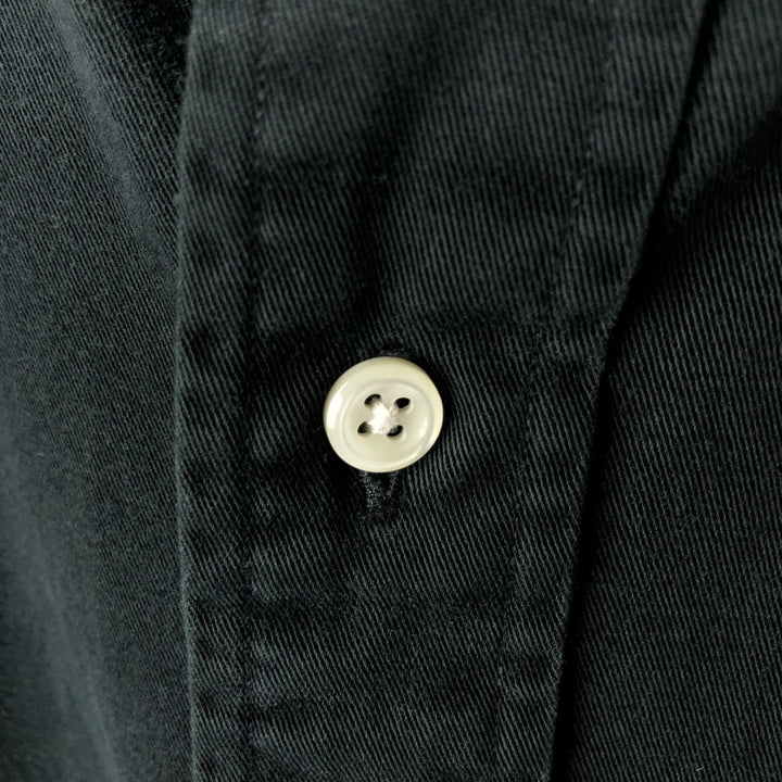 Ralph Lauren BLAKE long sleeve button down shirt, men's XL size cotton black type Vintage Second Hand