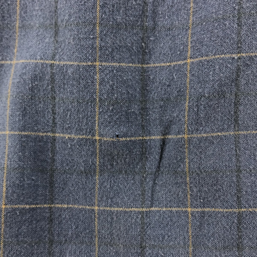 90'S Timberland short sleeve cotton check shirt, box shirt, men's size L, vintage cotton Purple type blue-purple Vintage Second Hand