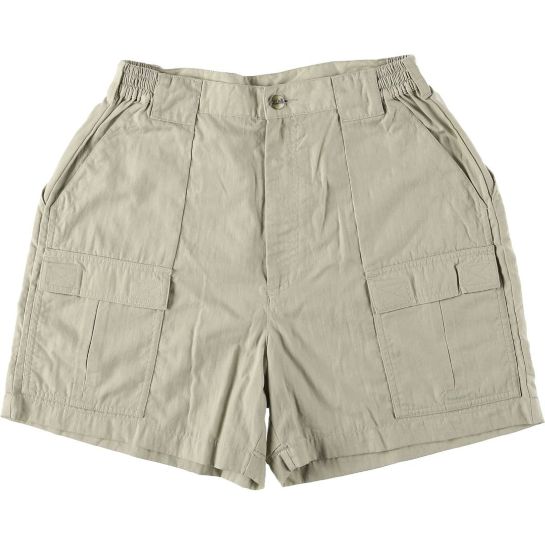 70s~80'S LLBean nylon shorts, short pants, women's size L, vintage Nylon Khaki type beige Vintage Second Hand