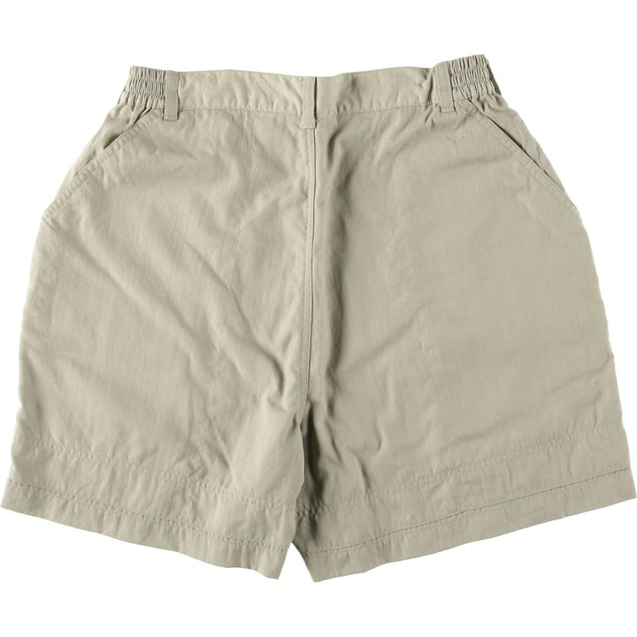 70s~80'S LLBean nylon shorts, short pants, women's size L, vintage Nylon Khaki type beige Vintage Second Hand