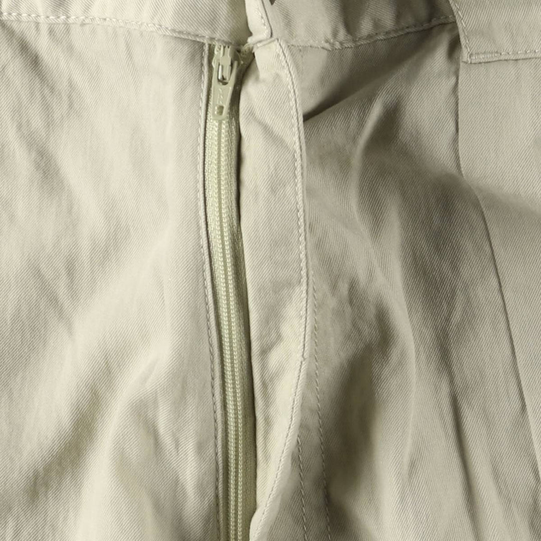 70s~80'S LLBean nylon shorts, short pants, women's size L, vintage Nylon Khaki type beige Vintage Second Hand
