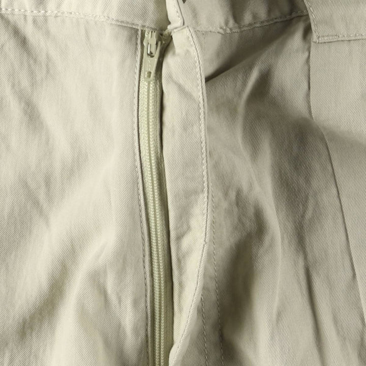 70s~80'S LLBean nylon shorts, short pants, women's size L, vintage Nylon Khaki type beige Vintage Second Hand