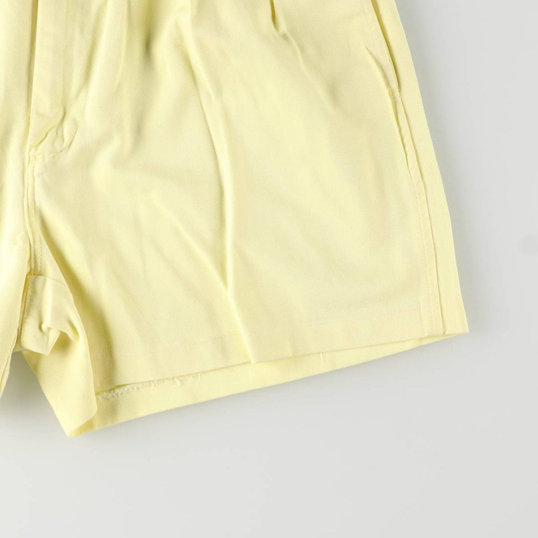 90'S Polo by Ralph Lauren Two-pleat Chino Shorts, Made in USA, Men's, W30, Vintage cotton yellow type Vintage Second Hand