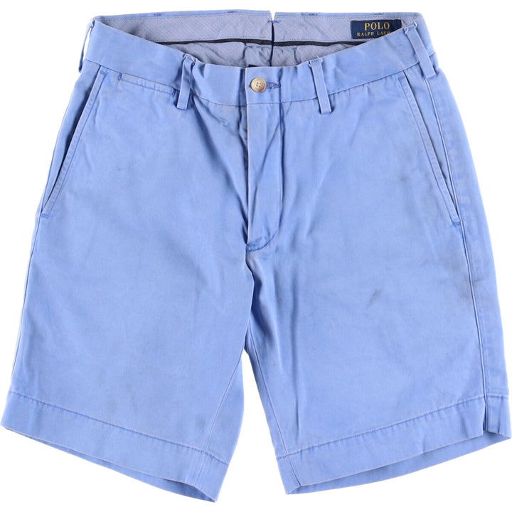 Ralph Lauren POLO RALPH LAUREN STRAIGHT FIT Chino Shorts Shorts Women's L (w28) cotton Blue type light blue Vintage Second Hand