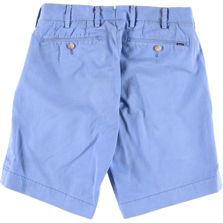 Ralph Lauren POLO RALPH LAUREN STRAIGHT FIT Chino Shorts Shorts Women's L (w28) cotton Blue type light blue Vintage Second Hand