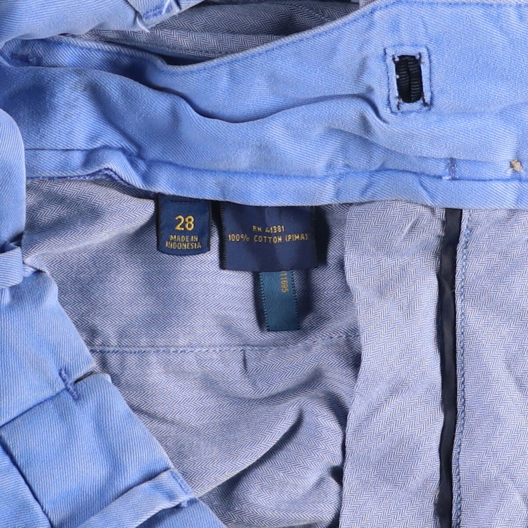 Ralph Lauren POLO RALPH LAUREN STRAIGHT FIT Chino Shorts Shorts Women's L (w28) cotton Blue type light blue Vintage Second Hand