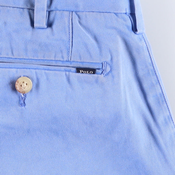 Ralph Lauren POLO RALPH LAUREN STRAIGHT FIT Chino Shorts Shorts Women's L (w28) cotton Blue type light blue Vintage Second Hand