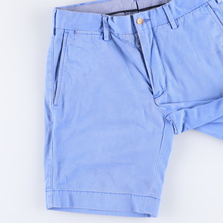 Ralph Lauren POLO RALPH LAUREN STRAIGHT FIT Chino Shorts Shorts Women's L (w28) cotton Blue type light blue Vintage Second Hand