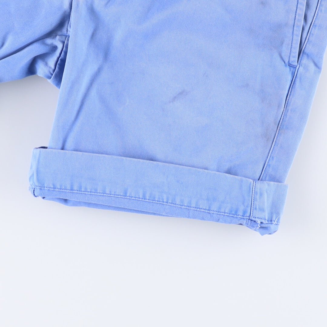 Ralph Lauren POLO RALPH LAUREN STRAIGHT FIT Chino Shorts Shorts Women's L (w28) cotton Blue type light blue Vintage Second Hand