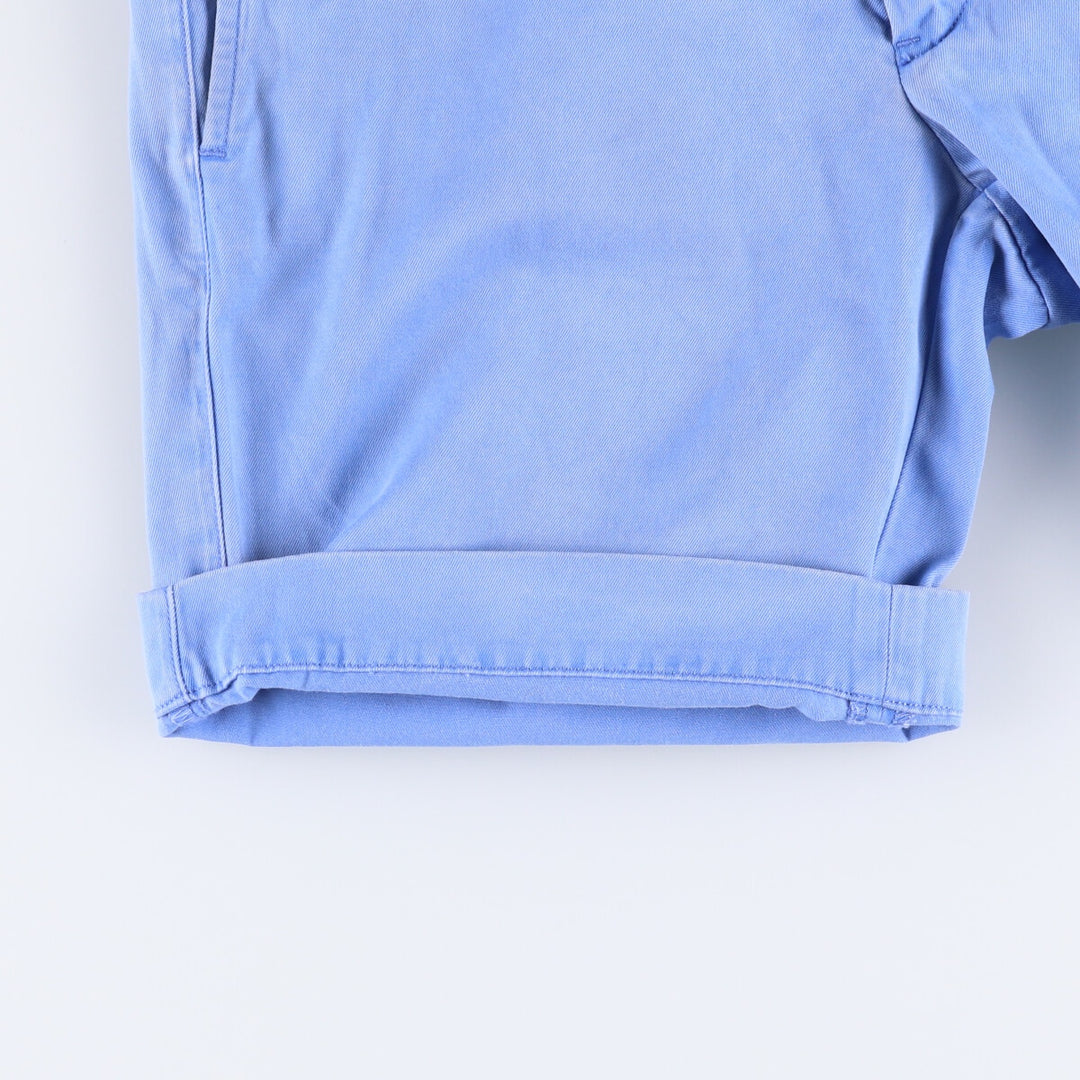 Ralph Lauren POLO RALPH LAUREN STRAIGHT FIT Chino Shorts Shorts Women's L (w28) cotton Blue type light blue Vintage Second Hand