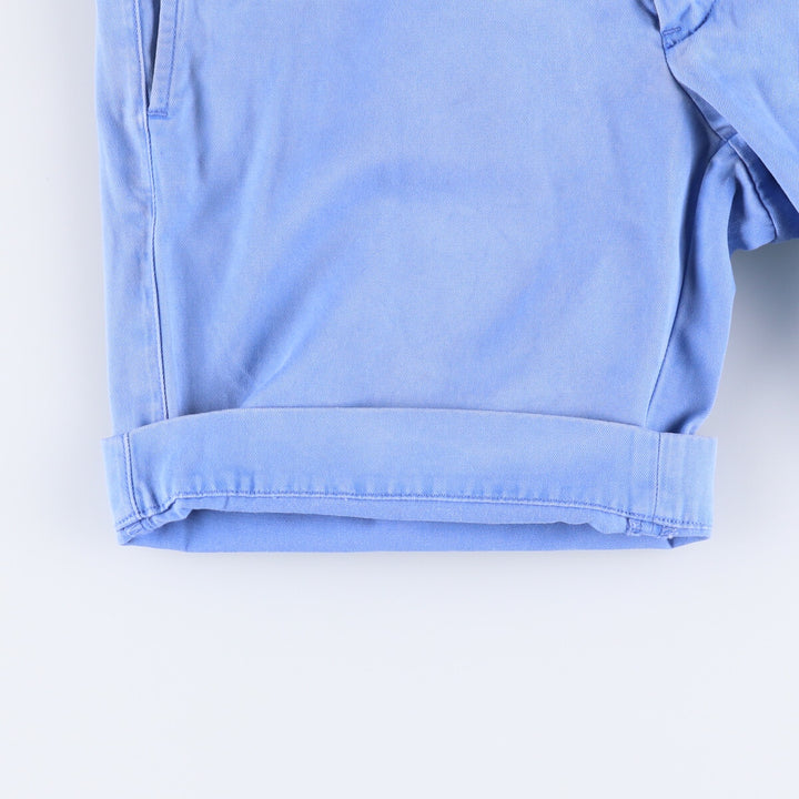 Ralph Lauren POLO RALPH LAUREN STRAIGHT FIT Chino Shorts Shorts Women's L (w28) cotton Blue type light blue Vintage Second Hand