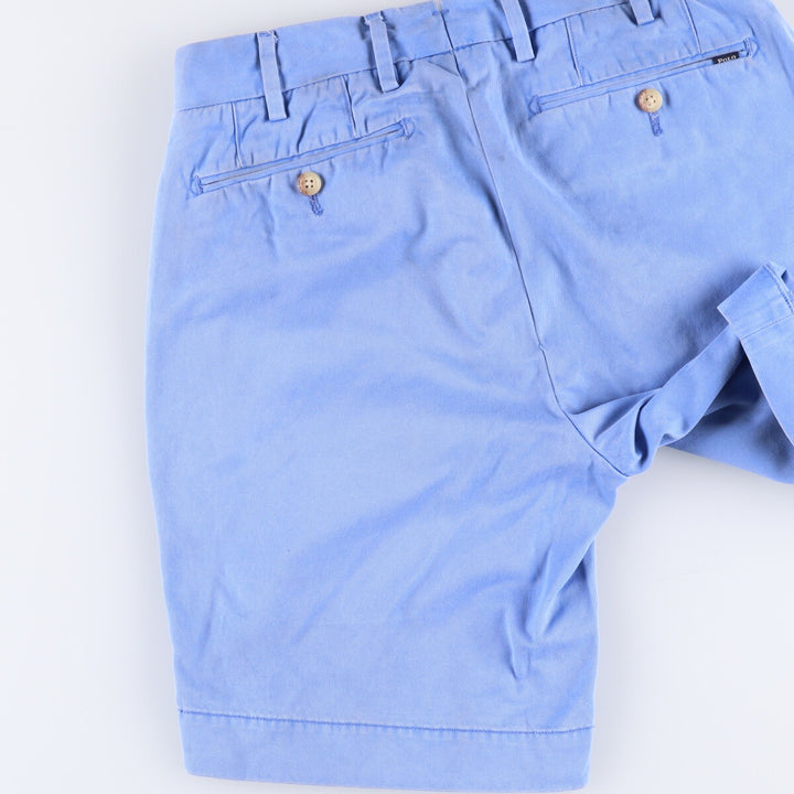 Ralph Lauren POLO RALPH LAUREN STRAIGHT FIT Chino Shorts Shorts Women's L (w28) cotton Blue type light blue Vintage Second Hand