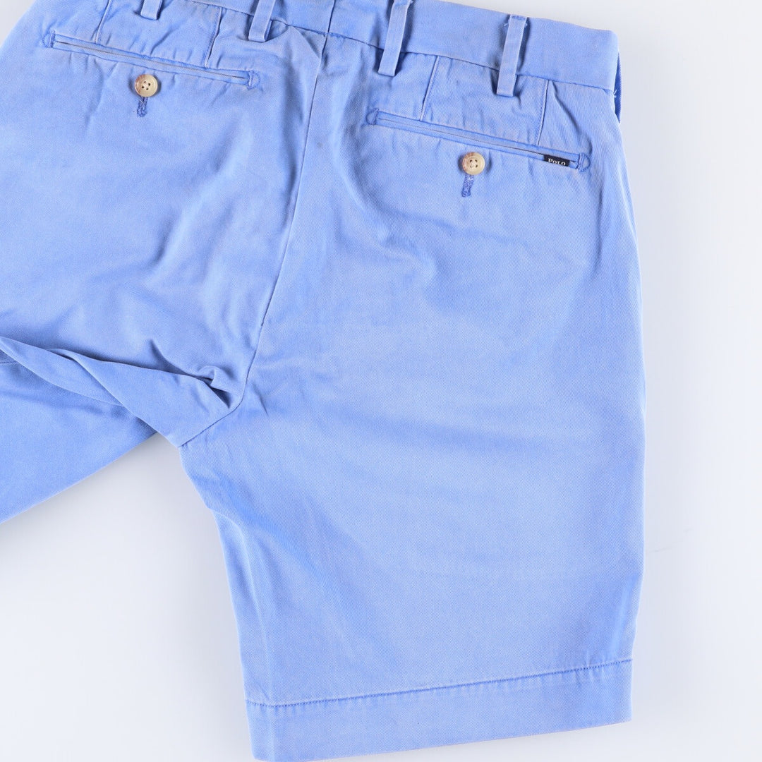 Ralph Lauren POLO RALPH LAUREN STRAIGHT FIT Chino Shorts Shorts Women's L (w28) cotton Blue type light blue Vintage Second Hand