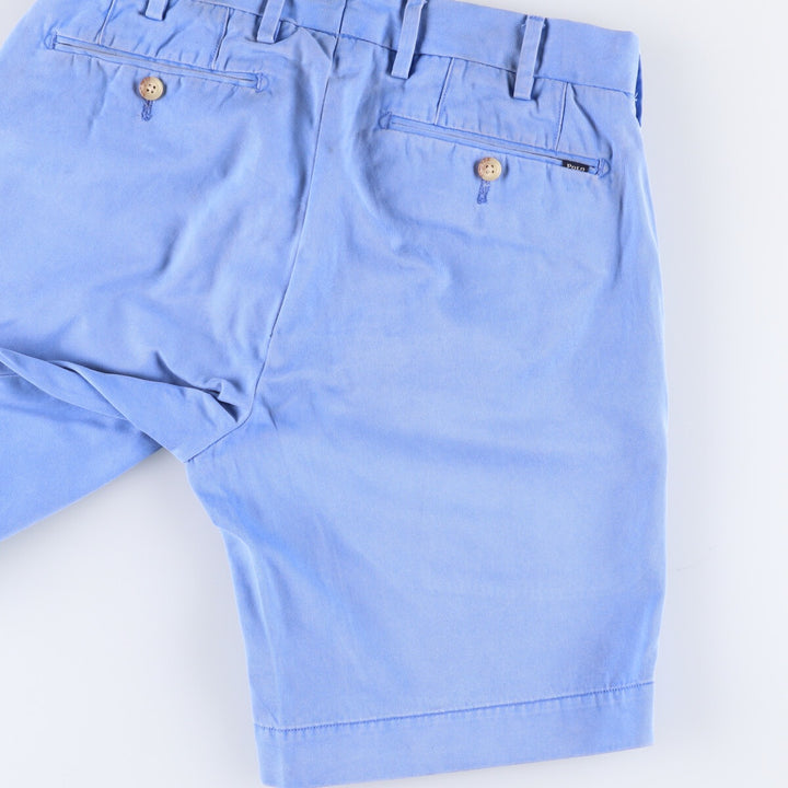 Ralph Lauren POLO RALPH LAUREN STRAIGHT FIT Chino Shorts Shorts Women's L (w28) cotton Blue type light blue Vintage Second Hand