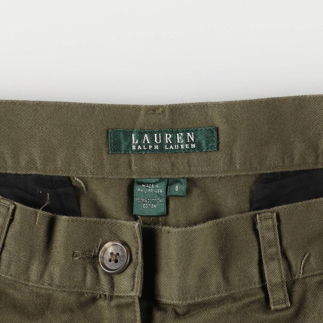 Ralph Lauren LAUREN Lauren Chino Shorts Short Pants Women's XL (w31) cotton Khaki type Vintage Second Hand