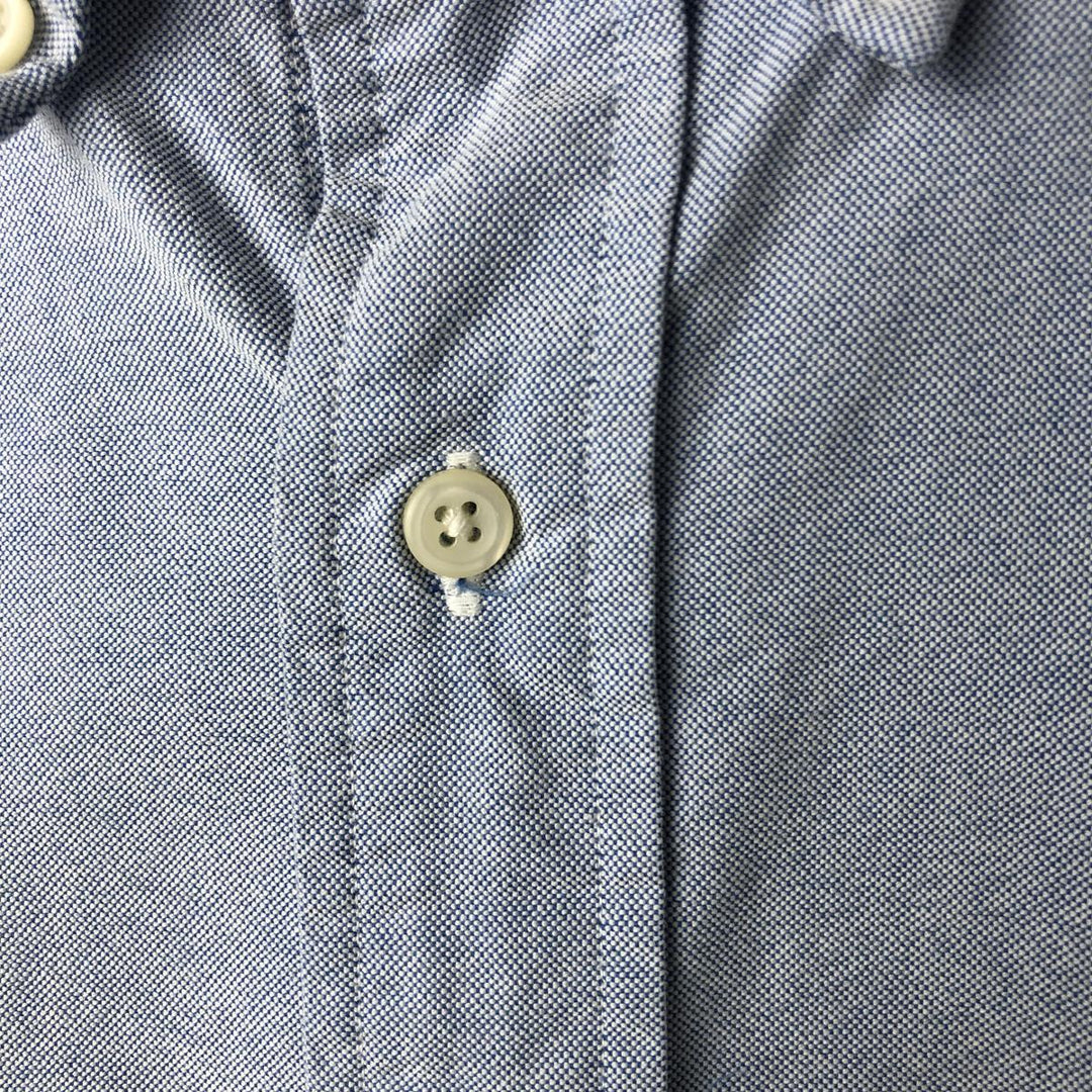 Ralph Lauren Classic Fit short sleeve button down shirt, men's size XXL cotton navy blue type Vintage Second Hand