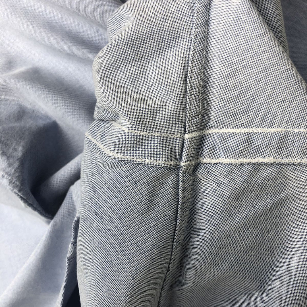 Ralph Lauren Classic Fit short sleeve button down shirt, men's size XXL cotton navy blue type Vintage Second Hand