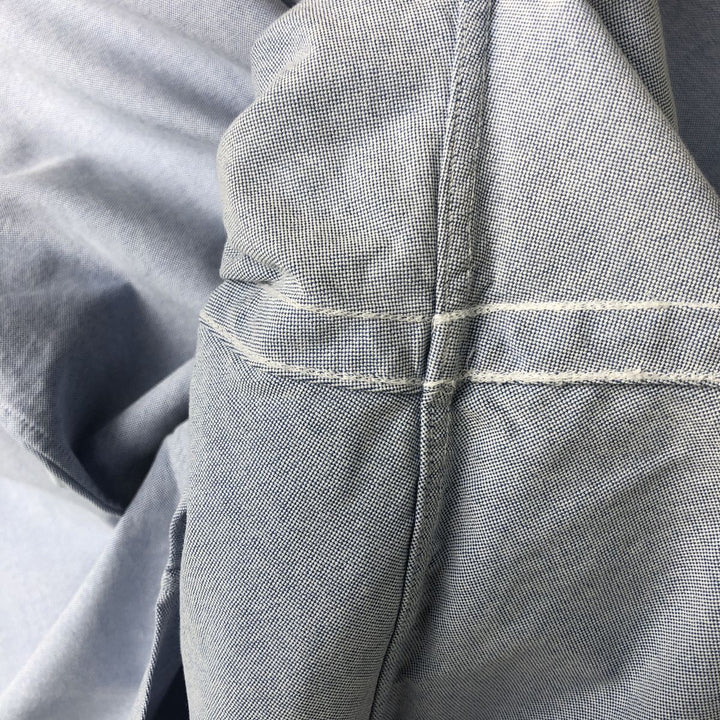 Ralph Lauren Classic Fit short sleeve button down shirt, men's size XXL cotton navy blue type Vintage Second Hand