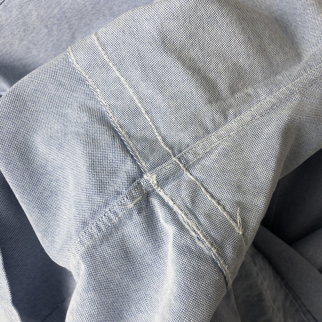 Ralph Lauren Classic Fit short sleeve button down shirt, men's size XXL cotton navy blue type Vintage Second Hand