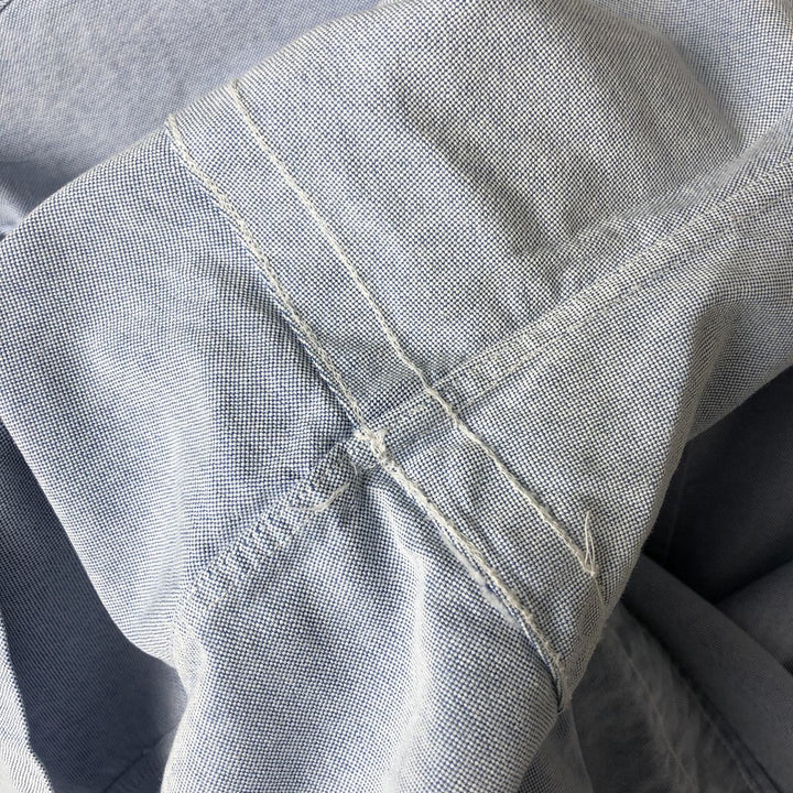 Ralph Lauren Classic Fit short sleeve button down shirt, men's size XXL cotton navy blue type Vintage Second Hand