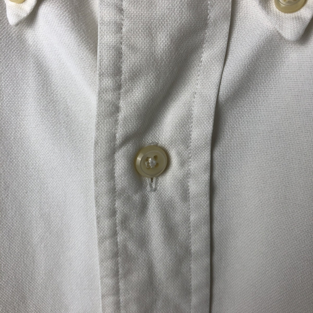 Ralph Lauren BLAKE short sleeve button down shirt, men's size L cotton white type Vintage Second Hand