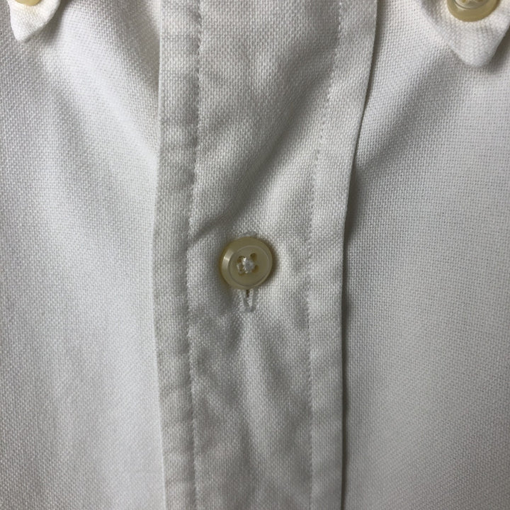 Ralph Lauren BLAKE short sleeve button down shirt, men's size L cotton white type Vintage Second Hand