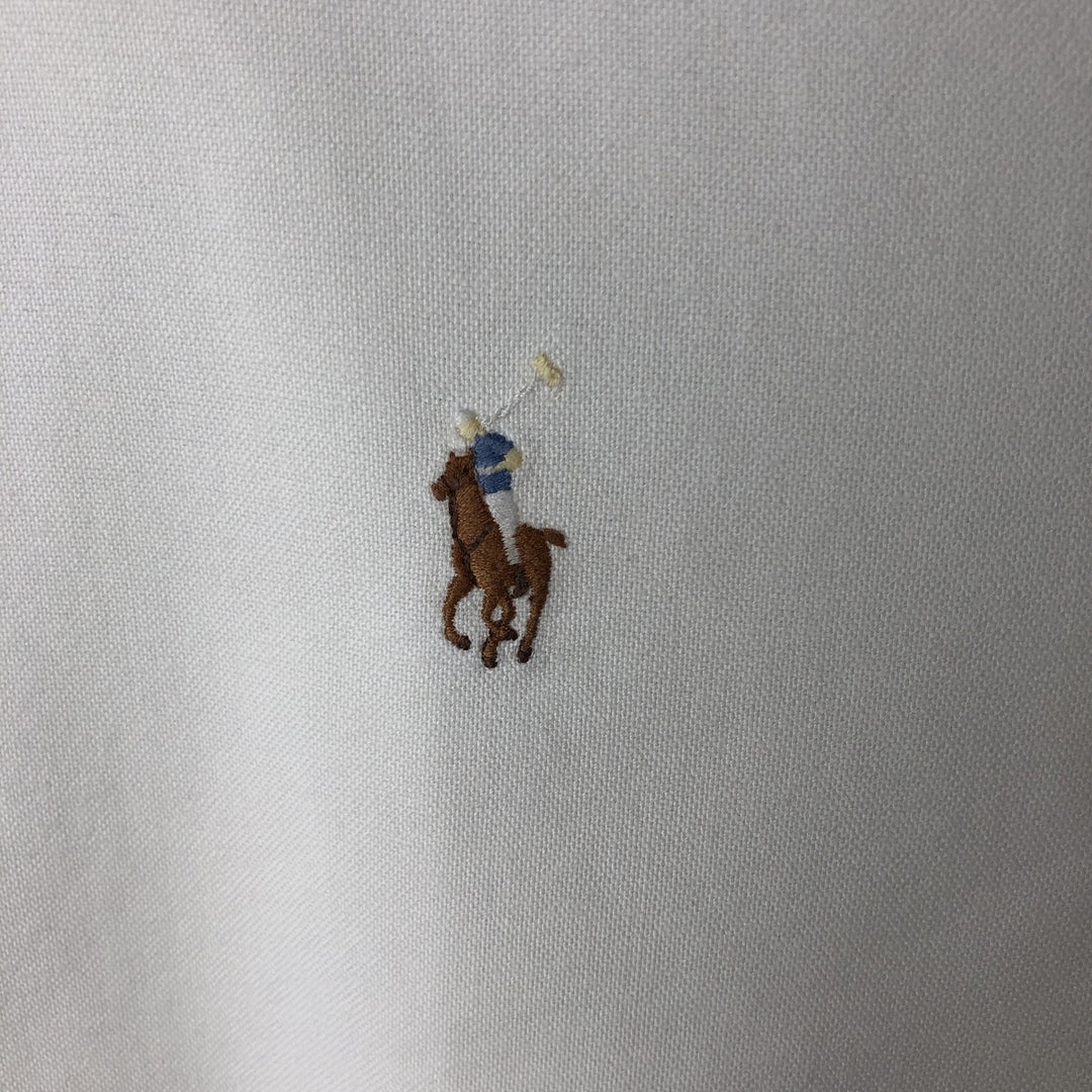 Ralph Lauren BLAKE short sleeve button down shirt, men's size L cotton white type Vintage Second Hand