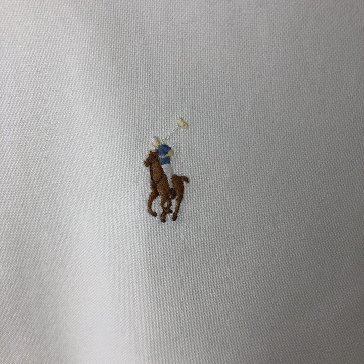 Ralph Lauren BLAKE short sleeve button down shirt, men's size L cotton white type Vintage Second Hand