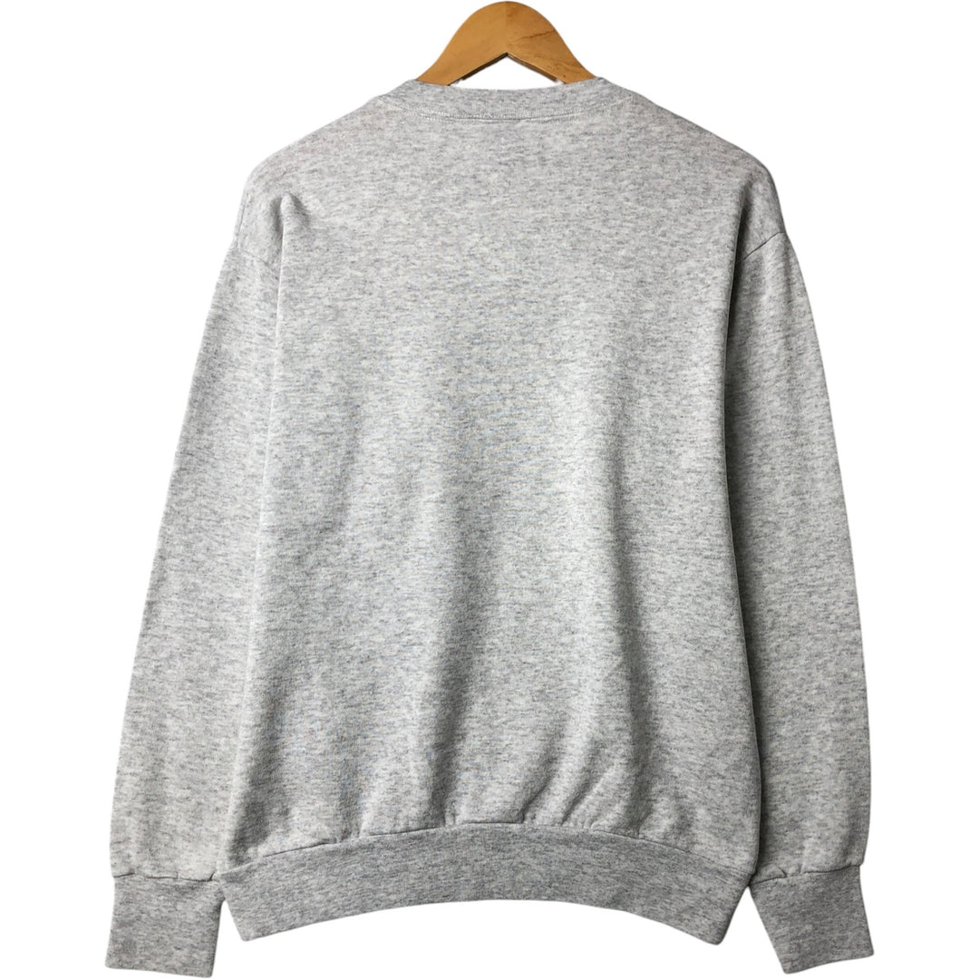 Vintage 90'S Delta DELTA printed sweatshirt, made in the USA, size L, men's polyester gray type Vintage Second Hand